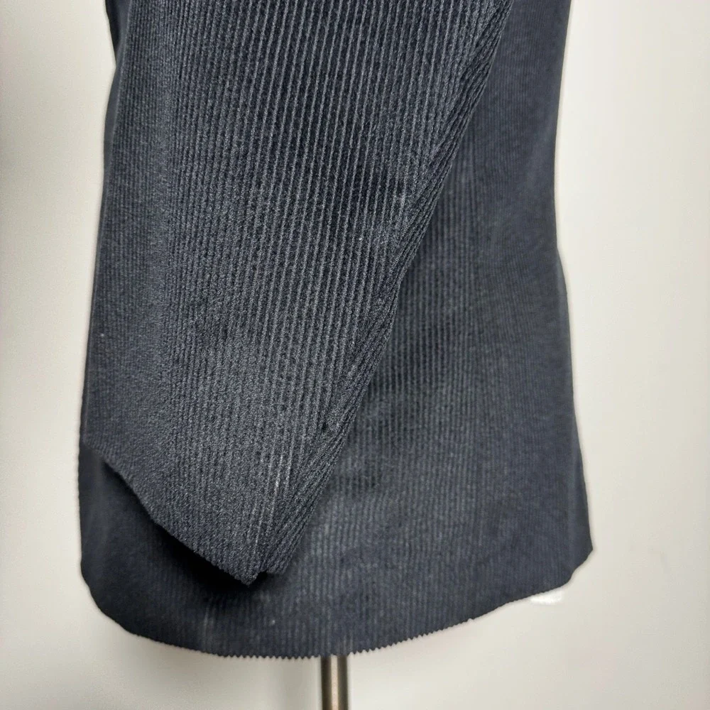 Jos A Bank Mens Black Corduroy Wool‎ Silk Sport Coat Blazer Jacket 43R